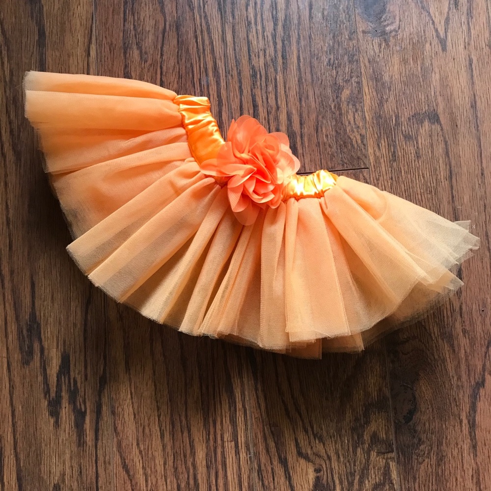 Orange Ruffle and Bow Tutu - Picture 2 of 4